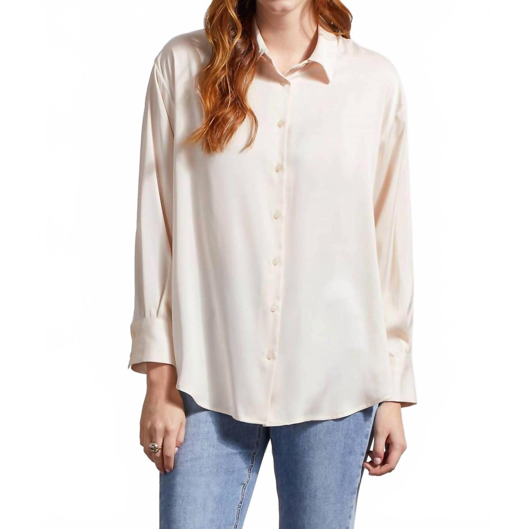 New Tribal Drop Shoulder Shirt In Blush